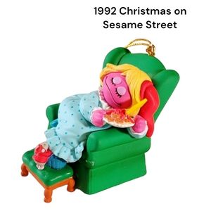 Prairie Dawn Cookies for Santa Sesame Street Christmas Vintage Ornament 1992
